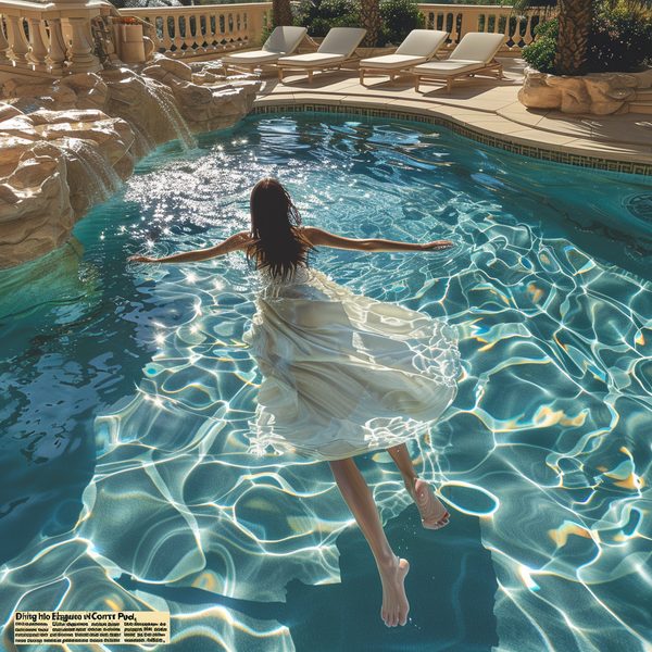 Plongée dans l'élégance avec piscine courrej